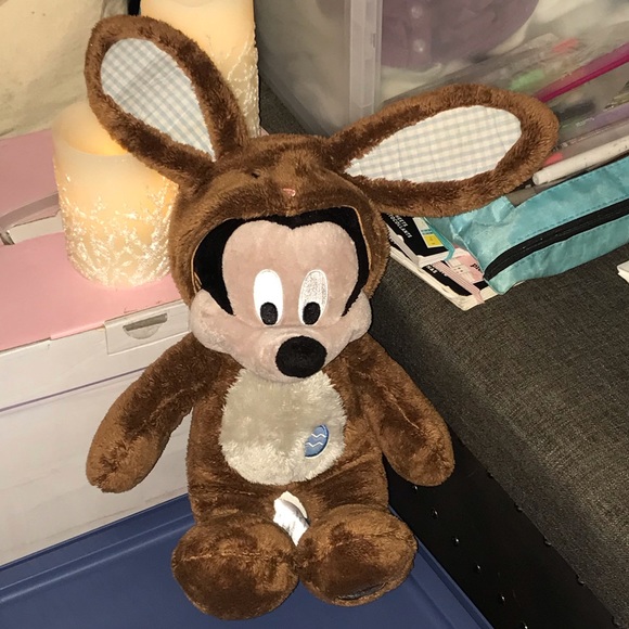Disney Limited Edition Mickey Mouse Easter Bunny Plush Stuffed Animal - Picture 5 of 9